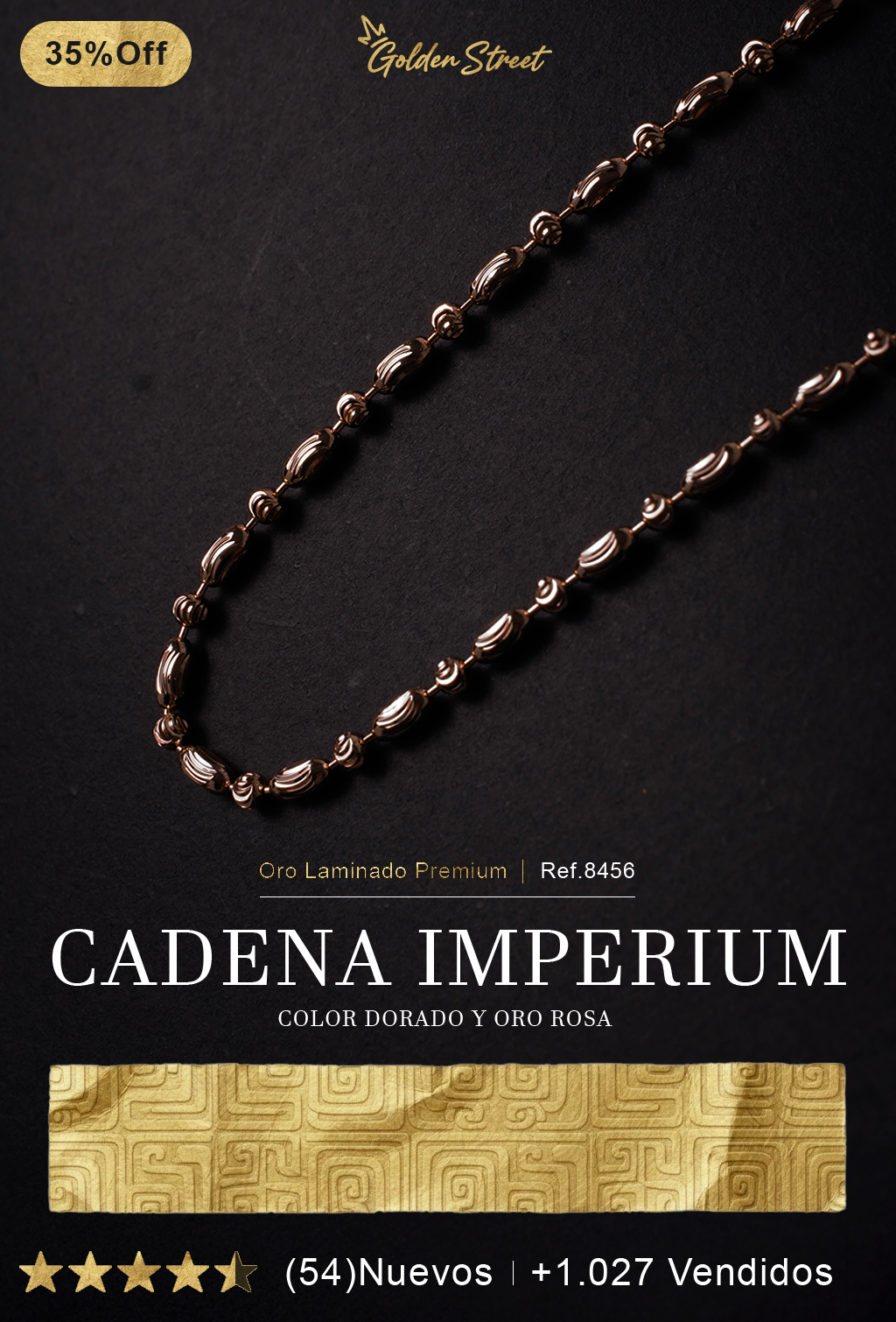 Cadena Imperium Diamantada / 8456