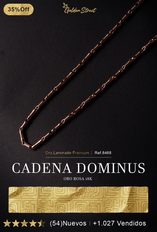 Cadena Dominus Oro Rosa / 8468