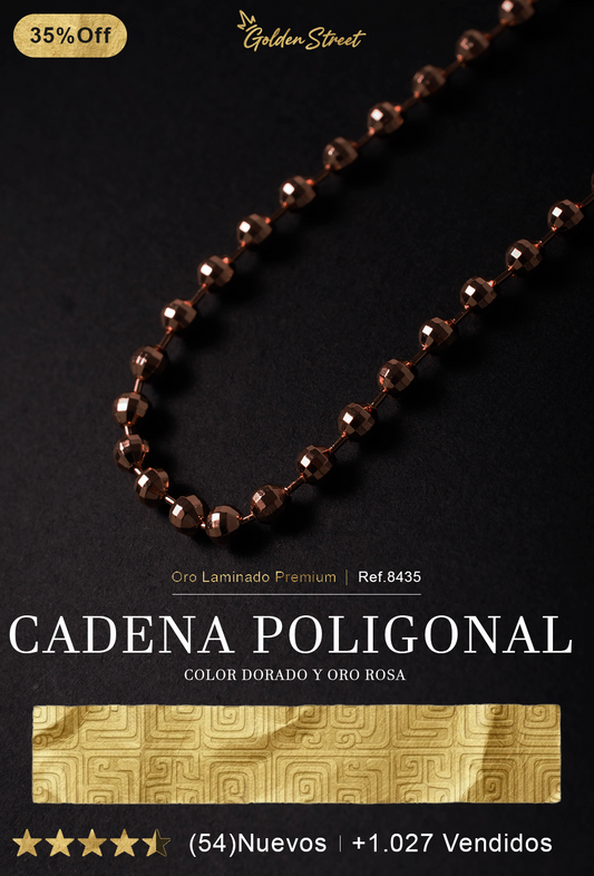 Cadena Poligonal Diamantada / 8435